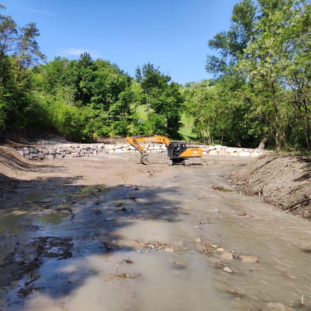 Movimento terra fiume